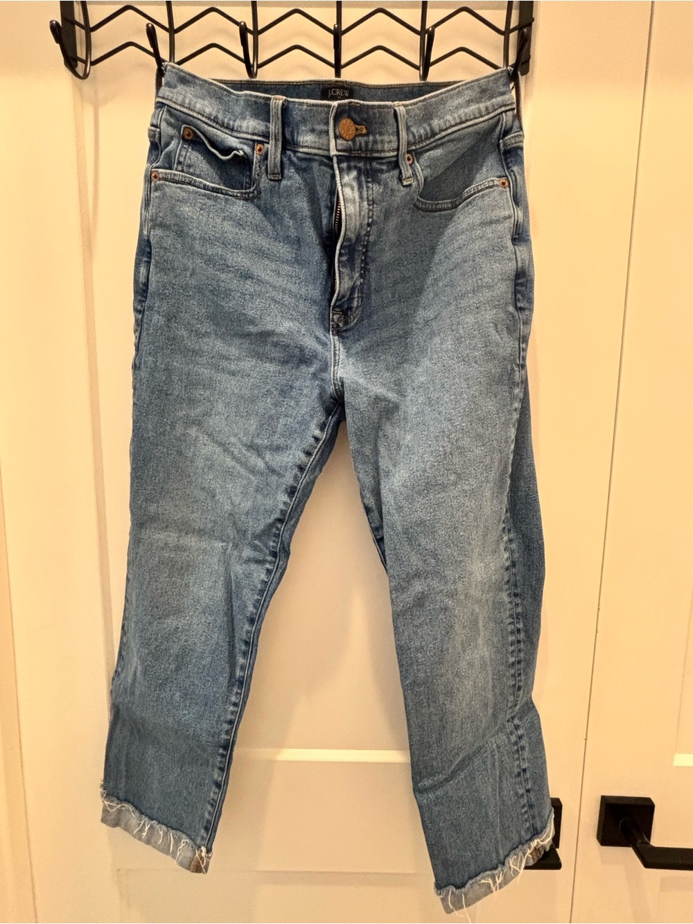J.Crew Essential Straight Light Wash Crop Jeans